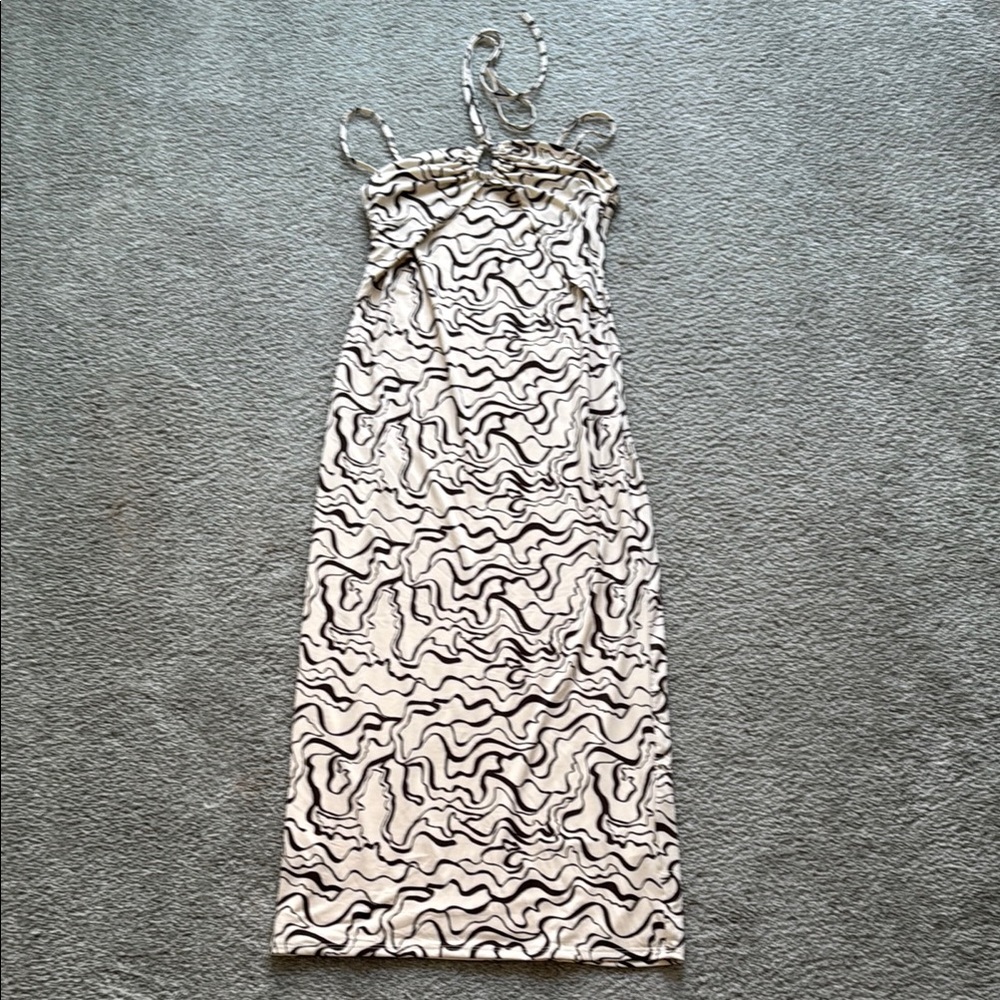 Abercrombie & Fitch Strapless midi dress medium tall